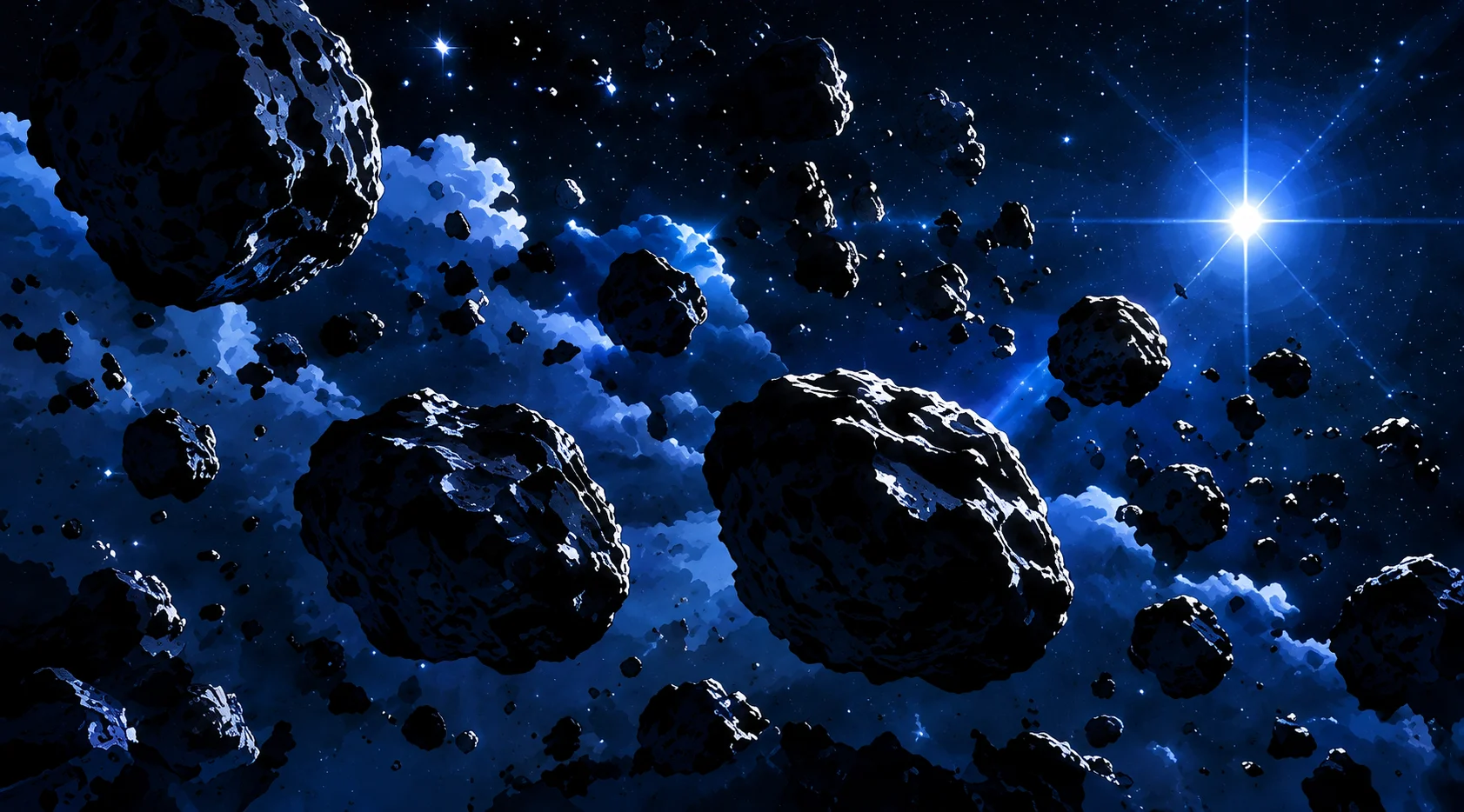 Illustrative space-themed concept artwork