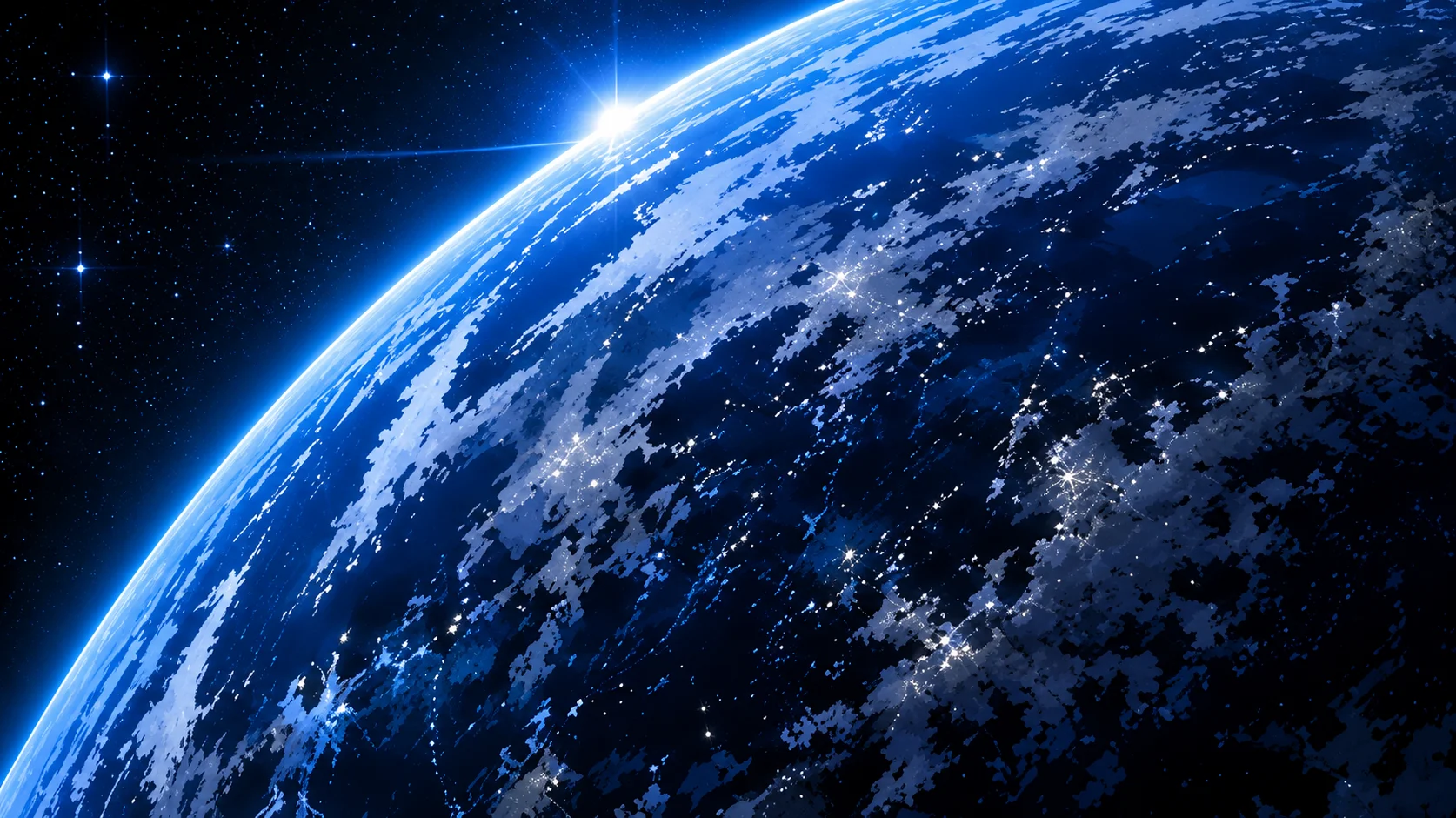 Illustrative space-themed concept artwork